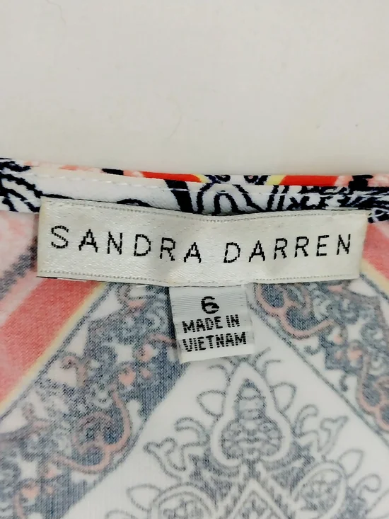 🔵BOGO FREE🔵 Sandra Darren Dress Paisley Loose Fit Sz 6 - Picture 5 of 5